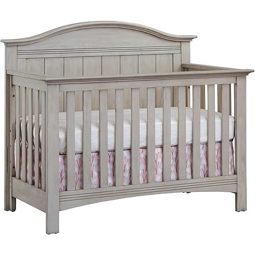 Soho Baby Chandler Premium 4-in-1 Convertible Crib, Stone Wash, GreenGuard Gold Certified
