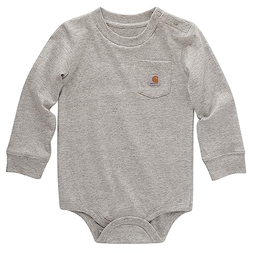 Carhartt Unisex Baby Long-Sleeve Pocket Bodysuit