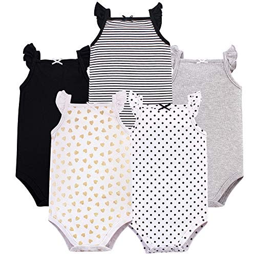 Hudson Baby Unisex Baby Cotton Sleeveless Bodysuits
