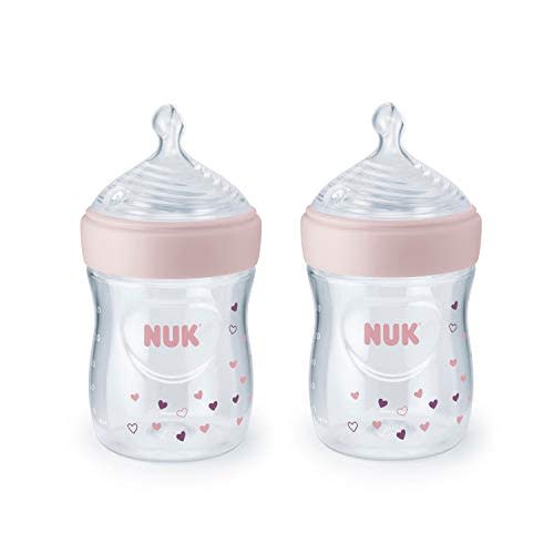 NUK Simply Natural Baby Bottle, 5 Oz, 2 Pack