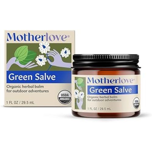 Amazon.com: Motherlove Green Salve (1 oz) Family-Friendly Outdoor Adventure Ointment to Soothe Skin - USDA Organic : Health & Household