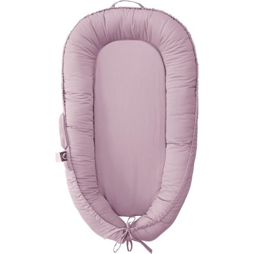 Infant Lounger, Baby Nest Cover for Baby Girls & Boys, Newborn Essentials for Baby 0-12 Months, 100% Cotton Breathable, Portable Travel Bed (Lavender_Blush)