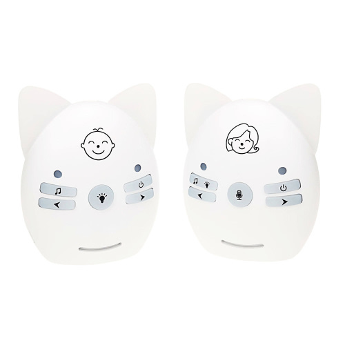 Baby Monitor Audio Only, Baby Monitor No Wifi, Two Way Talk, Music, Nightlight, Crystal Clear Baby Cry Detector Sensitive Transmission