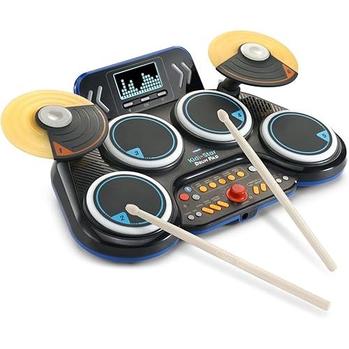 VTech Kidi Star Drum Pad, Black