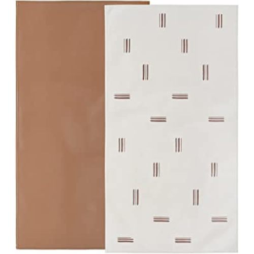 Owlowla Baby Diaper Changing Pad Portable Changing Mat Travel Changing Pad Liner for Baby and Small Toddler(Classic Brown&Brush Strokes)