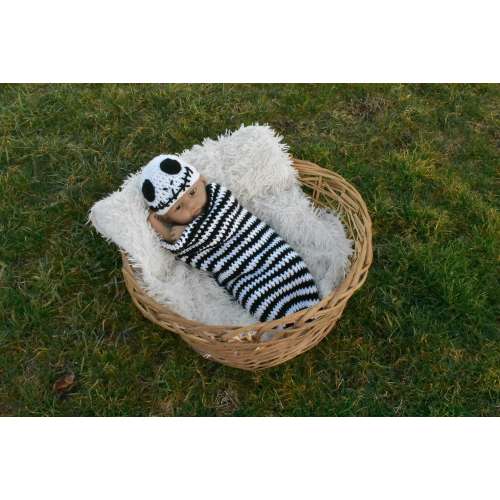 Jack Skellington INSPIRED Hat & Cocoon | Nightmare Before Christmas | Photo Outfit Baby Toddler Kids Adult Sizes Available Halloween Costume