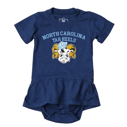 Girls Infant Wes & Willy Blue North Carolina Tar Heels Skirted Bodysuit