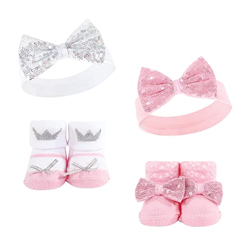 Hudson Baby baby-girls Headband and Socks Set