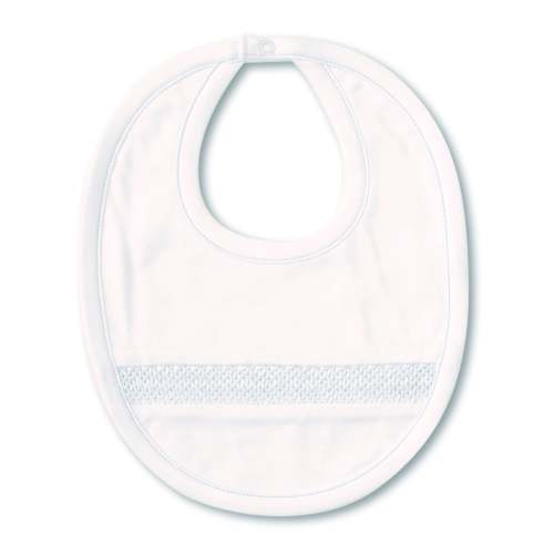 Hand Smocked CLB Charmed White Bib