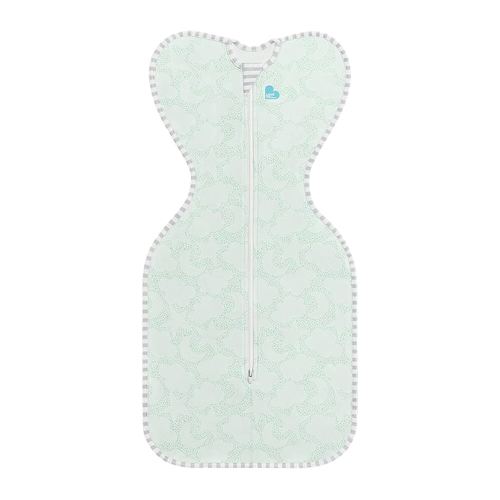 Love to Dream Organic Swaddle, Baby Sleep Sack, Swaddle Up Self-Soothing Swaddles for Newborns, Get Longer Sleep, Snug Fit Helps Calm Startle Reflex, 1.0 Tog Sleep Sack, 8-13lbs, Mint