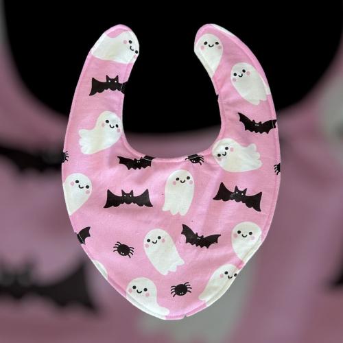 Adjustable Baby Bib BUBBLEGUM BATS gothic alternative