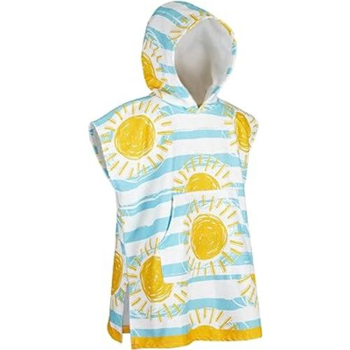 MissShorthair Towel Poncho for Kids, Hooded Beach Towel for Girl&Boy, Surf Poncho Swim Changing Robe Microfiber Bath Towel