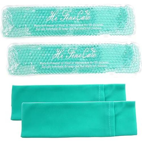 Perineal Cooling Pad, Postpartum Cold Packs Gel Bead Ice Pack Cold Therapy for Women After Pregnancy and Delivery, 2 Ice Pack and 3 Cover (Teal)