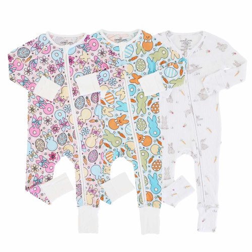 Easter Convertible Zip Rompers