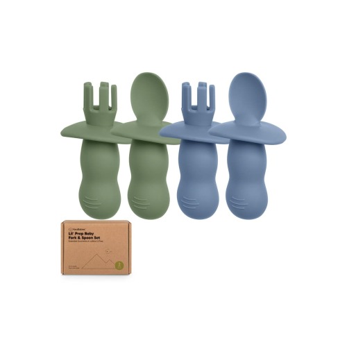 2-Sets Prep Baby Spoons & Forks Set