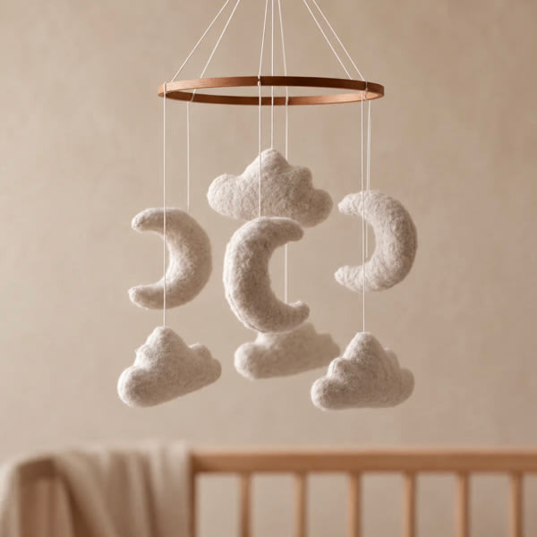 Marshmallow Sky - Baby Mobile