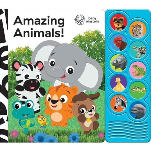 Baby Einstein - Amazing Animals 10-Button Sound Book - PI Kids (Play-A-Sound)