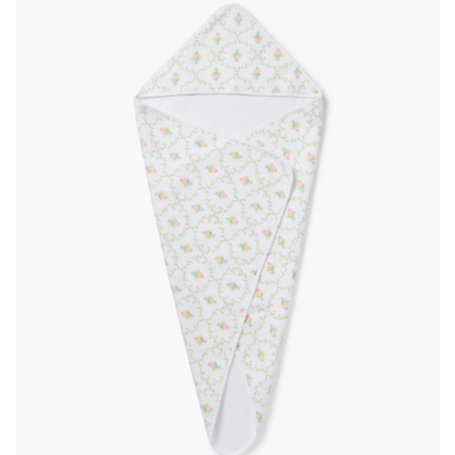 Hooded Towel - Pastel Trellis – Hill House Home