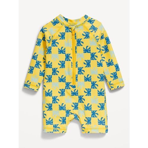 Long-Sleeve Rashguard One-Piece Swimsuit for Baby