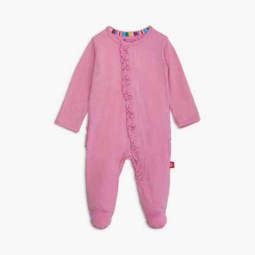 mauve modal magnetic parent favorite footie with ruffles – Magnetic Me