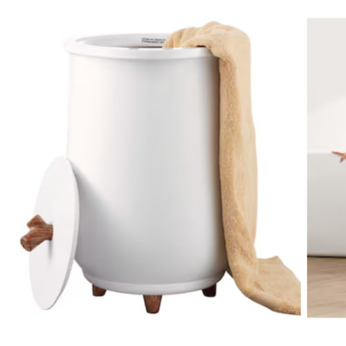 VEVOR White Plug-in Freestanding or Wall Mount Towel Warmer 12.95-in x 12.99-in x 21.25-in MJJRTBS20LZSPPM89V1 at Lowes.com