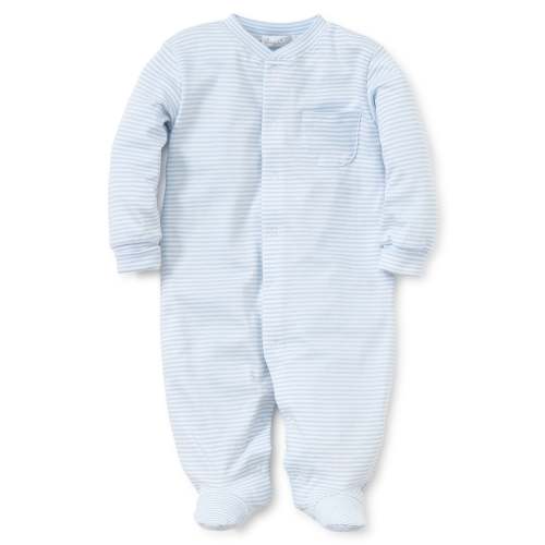 Simple Stripes Blue Footie