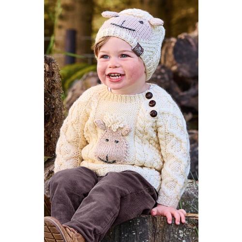 Baby Shepley Aran Crew Neck Sweater