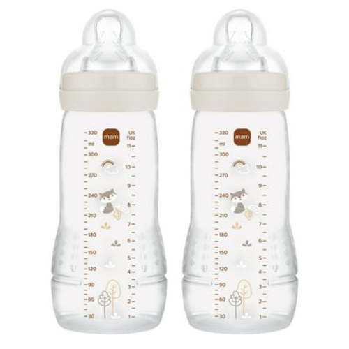 MAM Easy Active 11oz Bottle, 2 Pk, Unisex