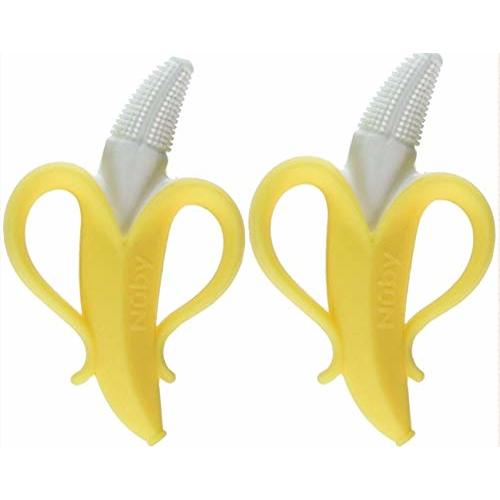 Nuby Nananubs Banana Massaging Teether (Pack of 2)