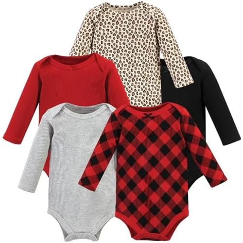 Hudson Baby unisex-baby Thermal Long Sleeve Bodysuits