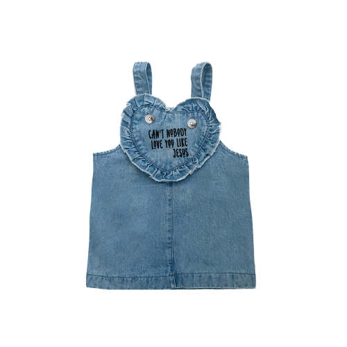 Can't Nobody Love You Like Jesus Denim Heart Dress – OUR HOUSE ABOVE