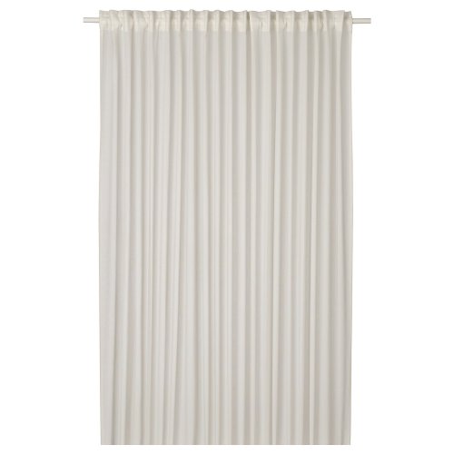 ÄNGSFRYLE Sheer curtain, 1 piece - white/with heading tape 118x98 "