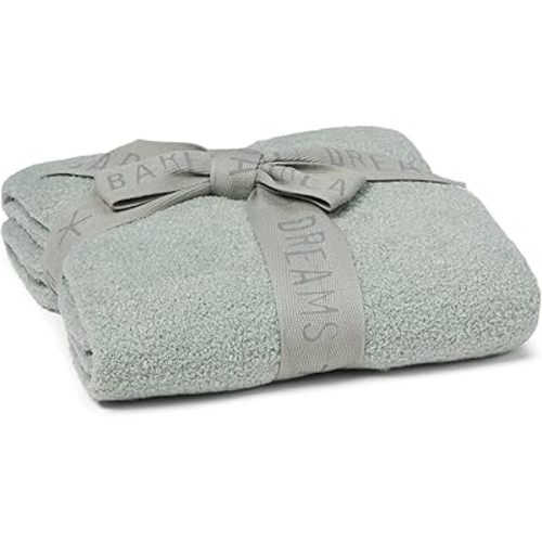 Barefoot Dreams CozyChic Lite Baby Receiving Blanket, Beach Glass, 30"x30"