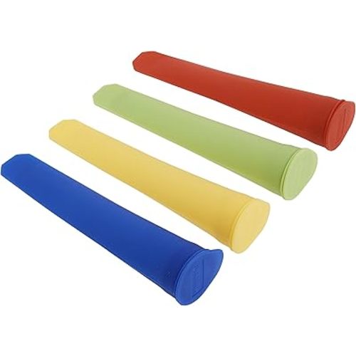 Norpro 4-Piece Silicone Ice Pop Maker Set - Assorted Colors