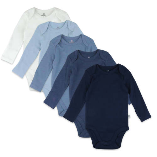 5-Pack Organic Cotton Long Sleeve Bodysuits | Honest Baby Clothing