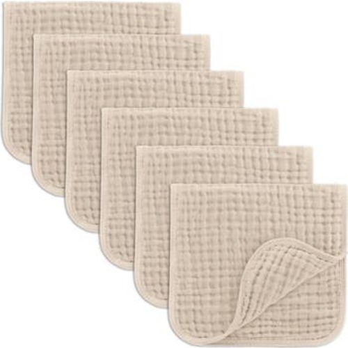 Muslin Burp Cloths - Pack of 6