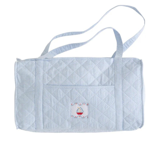 Quilted Duffle - Sailboat