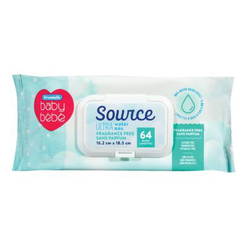 Source Ultra Unscented Water Wipes | Jean Coutu