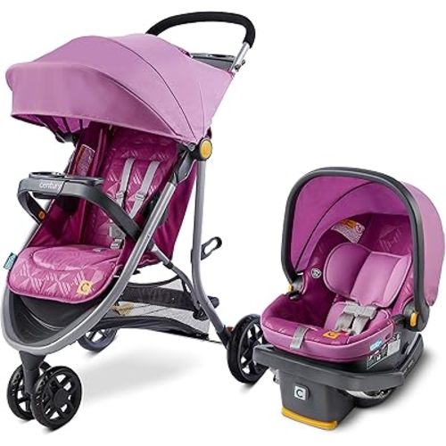 Century Stroll On 3-Wheel 2-in-1 Lightweight Travel System | Infant Car Seat and Stroller Combo
