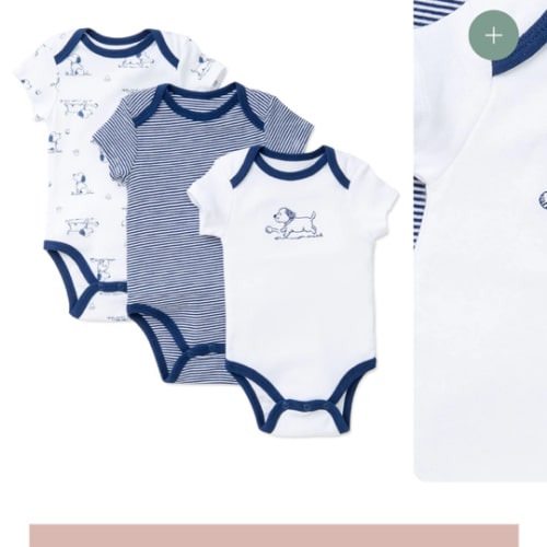 Puppy Toile 3-Pack Bodysuits