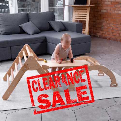 Montessori climber set, Arch with Pillow, Climbing Triangle, Wooden Baby Gym, Christmas toddler gifts, Indoor playground, Foldable Triangle