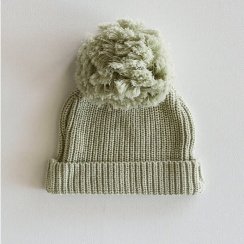 Organic Big Pompom Beanie