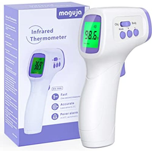 Thermometer for Adults and Kids Forehead Thermometer for Kids Digital Touchless Thermometer Infrared Forehead Thermometer with 3 in 1 LCD Display Fever Alarm and Memory Function