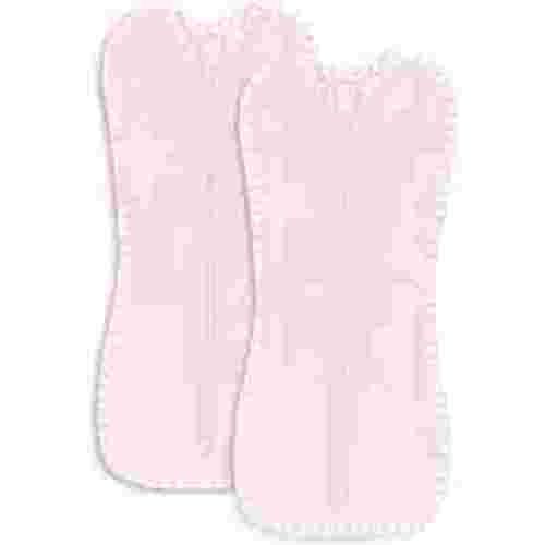 Comfy Cubs Swaddle Blanket Baby Girl Boy Easy Zipper Wrap 2 Pack Infant (Small 0-3 Months, Pink)