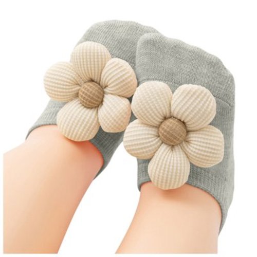 CZHQWE Grip Socks Toddler Newborn Socks Boys Baby Girls Socks,Flower Non-Slip Grips For Babies Toddler Princess Low Cut Ankle Socks For Girls0-1 Years