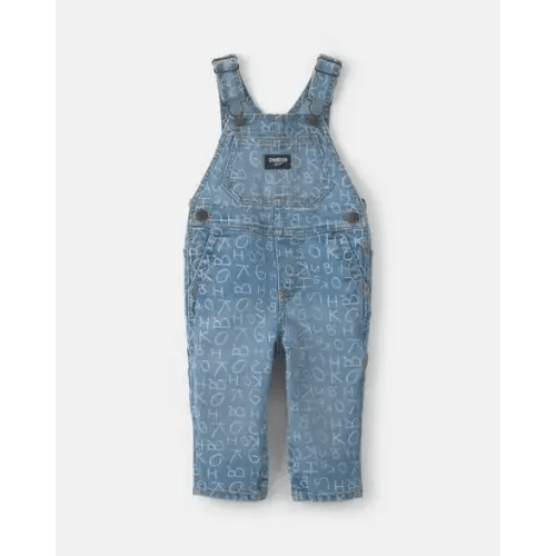 Baby Alphabet Overalls - Light Wash - OshKosh B'gosh | Carter's