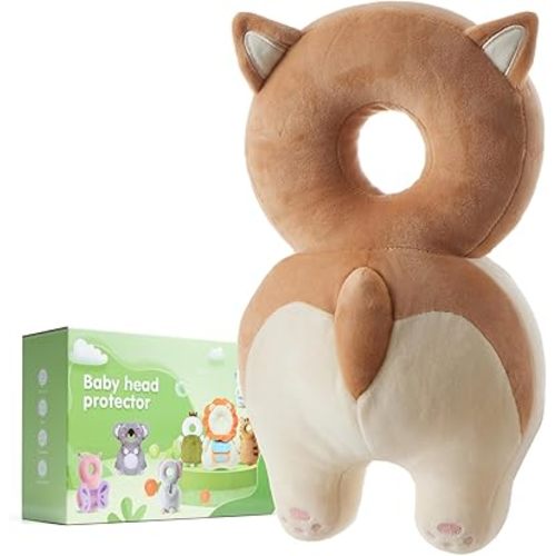 Baby Fall Back Head Protector - Baby Head Protector Backpack for Crawling Walking Gifts, Adjustable Toddlers Head Safety Pad Cushion