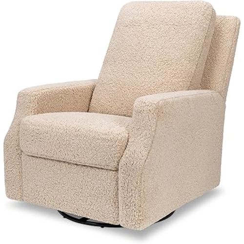 Namesake Crewe Recliner and Swivel Glider in Chai Shearling, Greenguard Gold & CertiPUR-US Certified