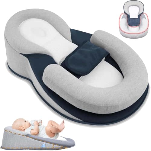 Rest Nest - Baby Bed Acid Reflux with Strap, Keesley Rest Nest Baby Bed, for Comfortable Play & Feeding Support (Large)