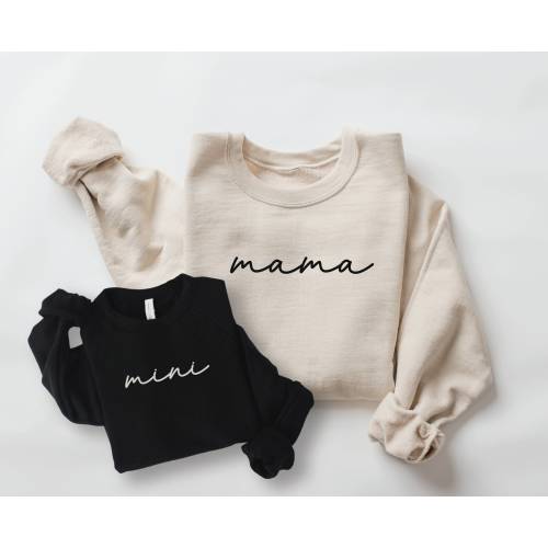 Mama and Mini Sweatshirts | Matching mom and baby outfit | Mommy and me outfit | Mom and daughter or son shirts